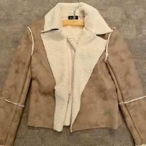 SPLENDID Faux Shearling Jacket; Size Small, EUC